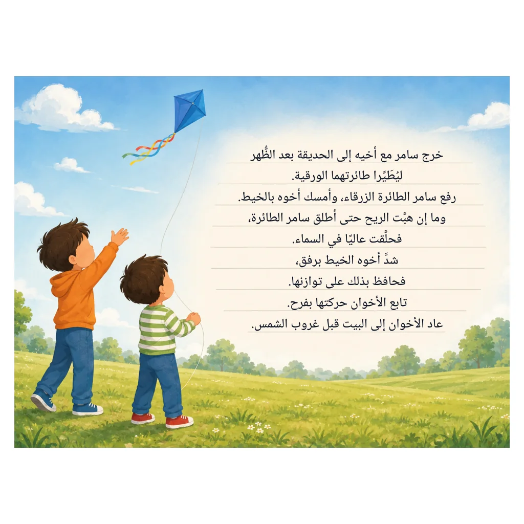 الطائرة الورقية: فهم المقروء