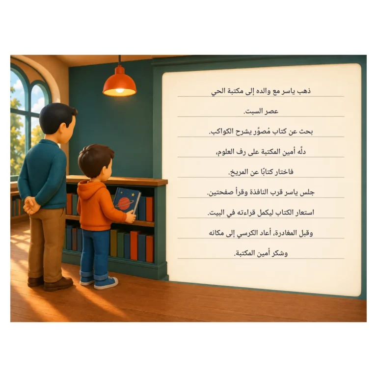 كتاب عن المريخ | فهم مقروء للأطفال
