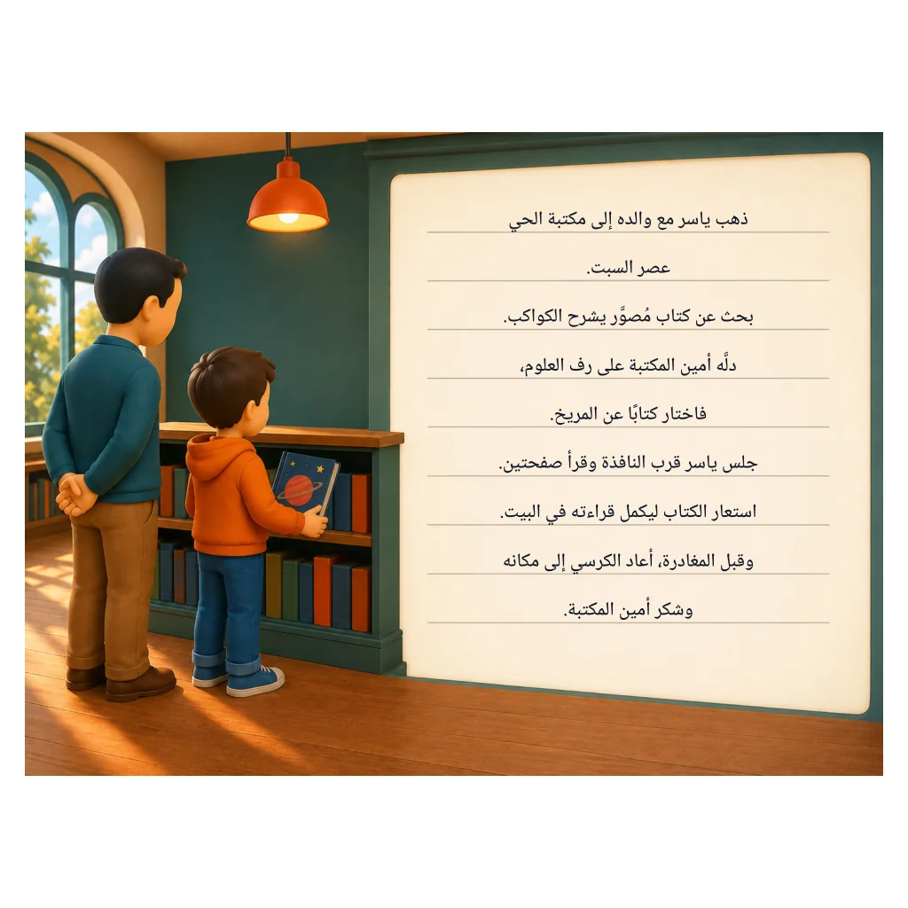 كتاب عن المريخ | فهم مقروء للأطفال