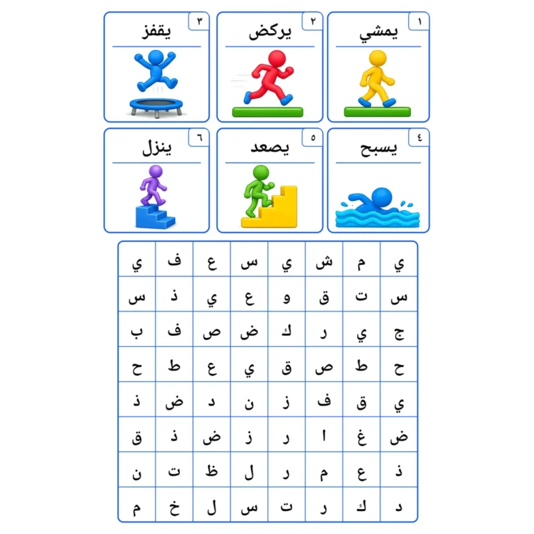 ابحث عن أفعال الحركة