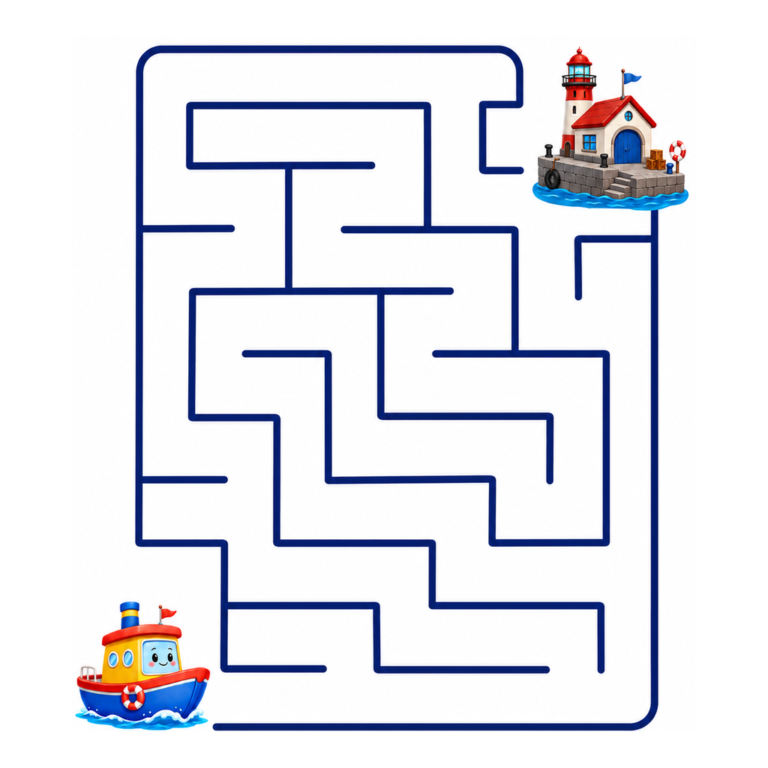 Boat to the Lighthouse Maze