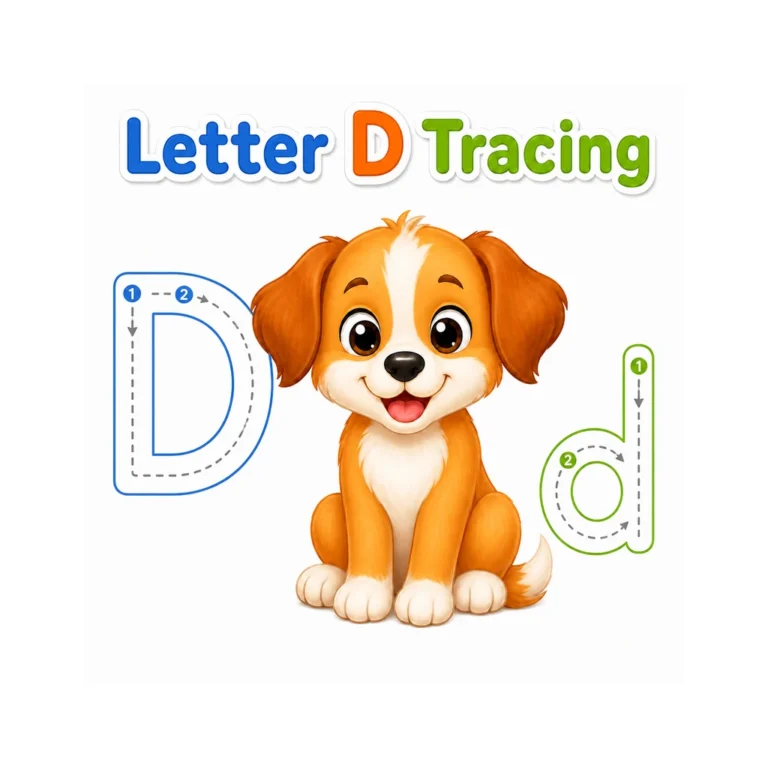 Letter D Tracing