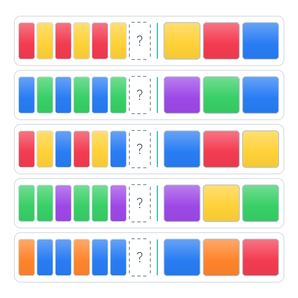 Complete the Pattern – Color Pattern Basics