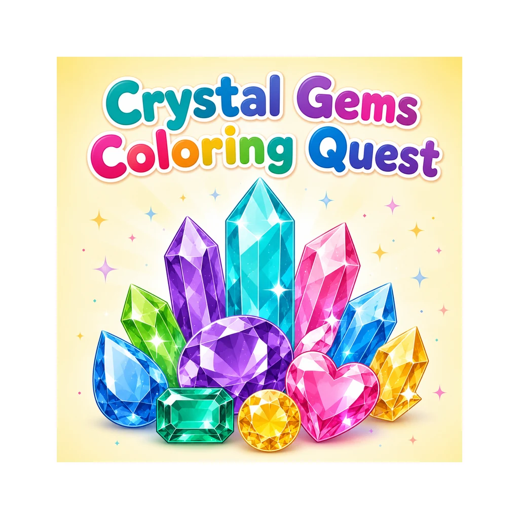 Crystal Gems Coloring Quest