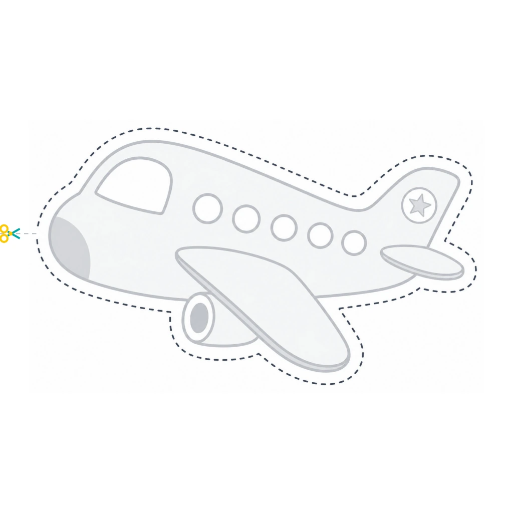 Cutting Paths: Airplane