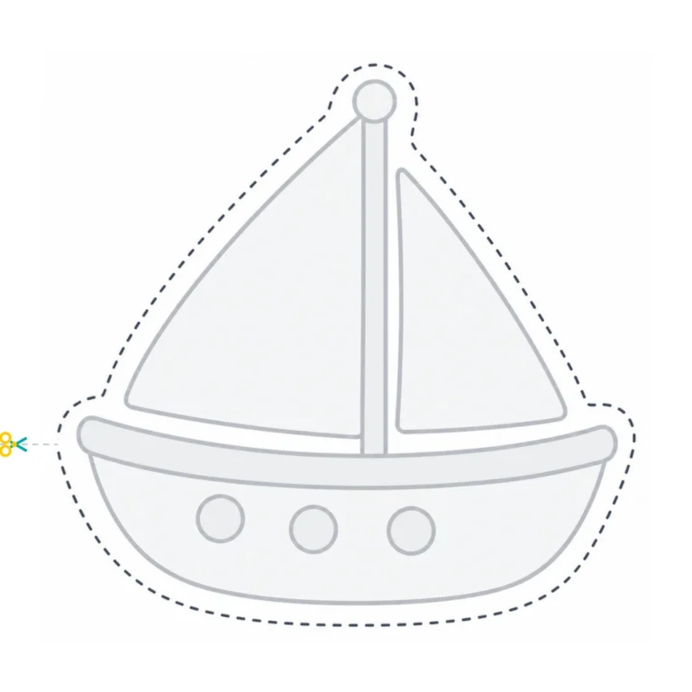 Cutting Paths: Sailboat