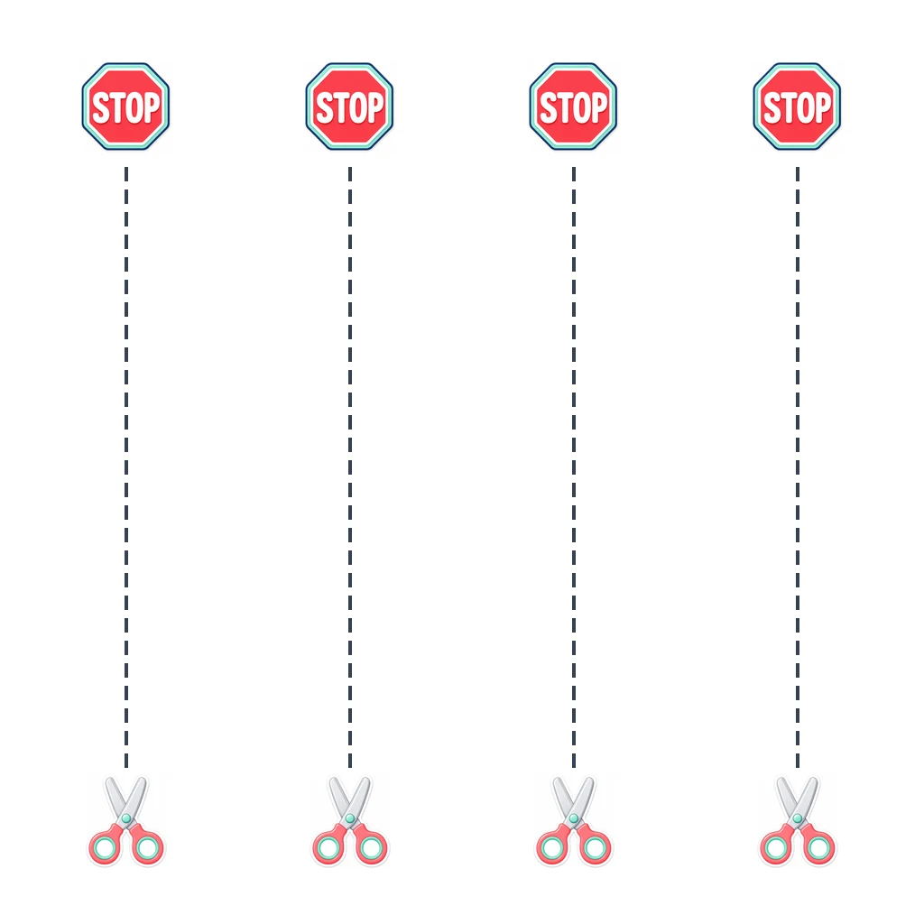 Cutting Paths: Straight Lines