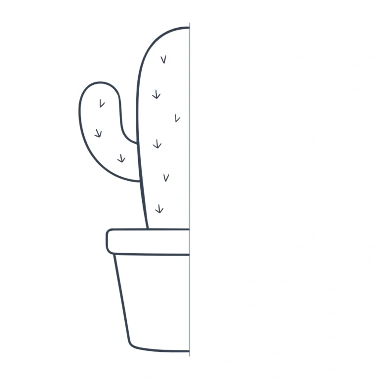 Draw the Other Half Cactus