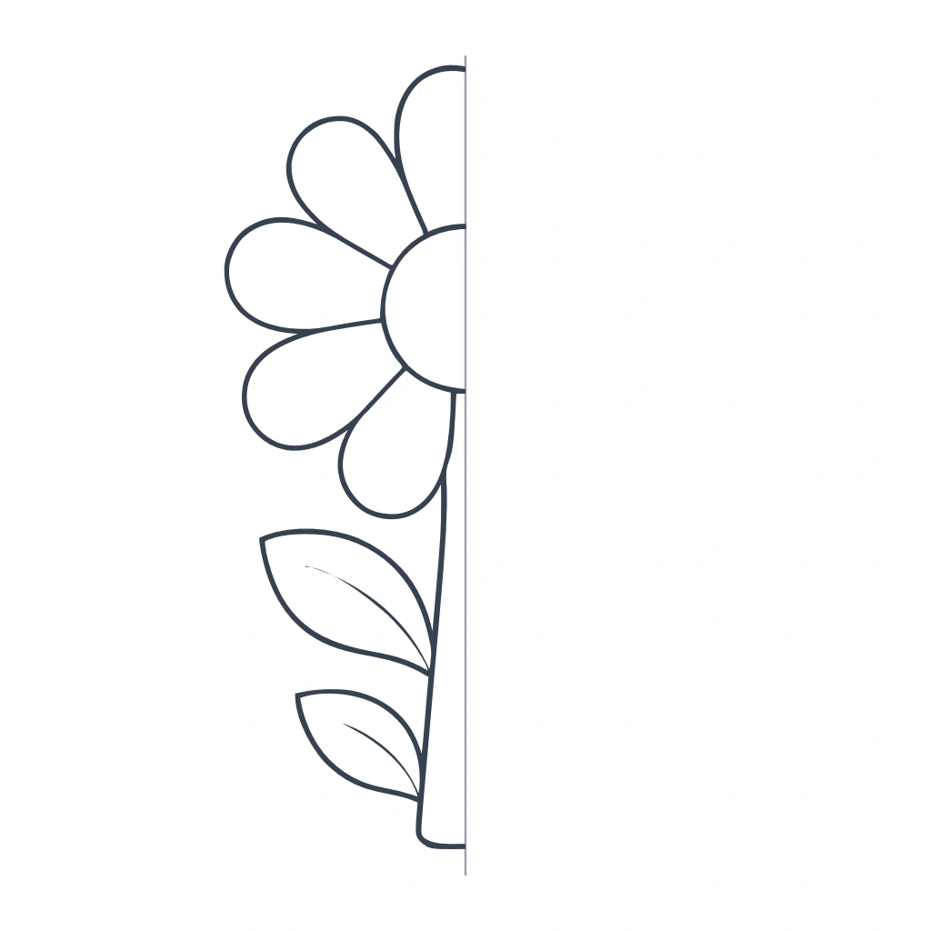 Draw the Other Half Flower