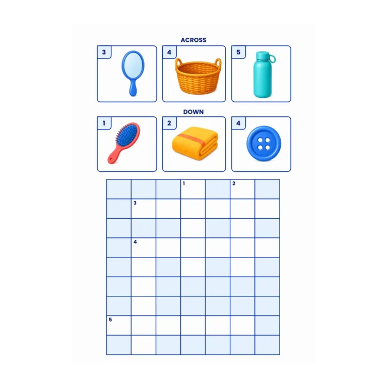 Everyday Objects Crossword
