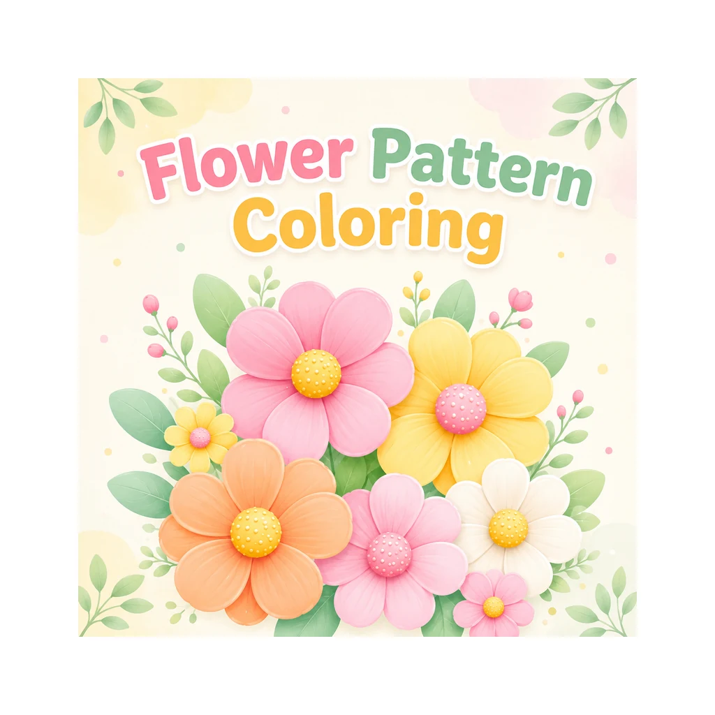 Flower Pattern Coloring