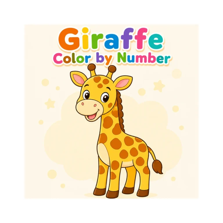 Giraffe Color by Number