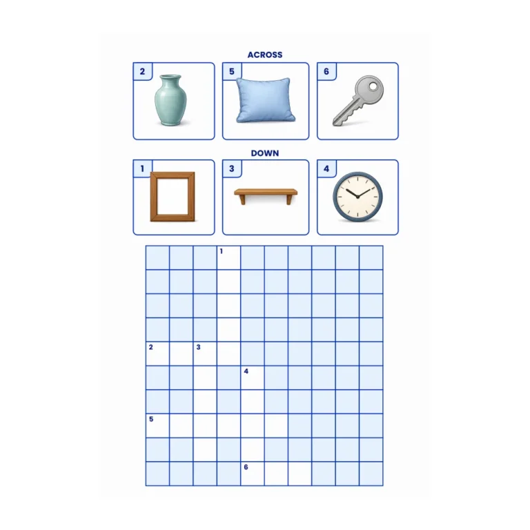 Home Objects Crossword