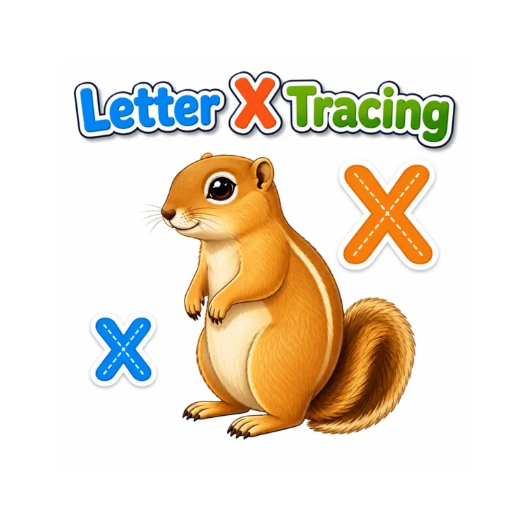 Letter X Tracing