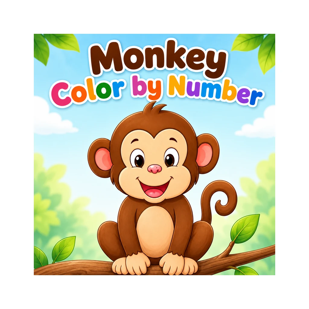 Monkey Color by Number
