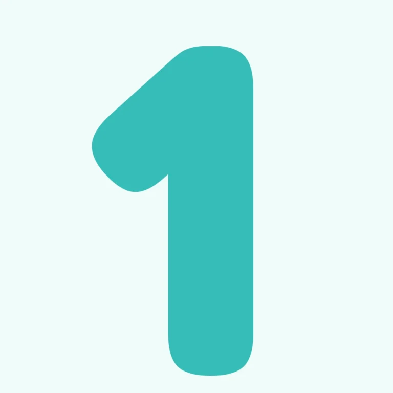 Number 1 Tracing