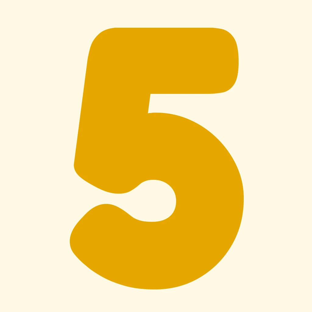 Number 5 Tracing