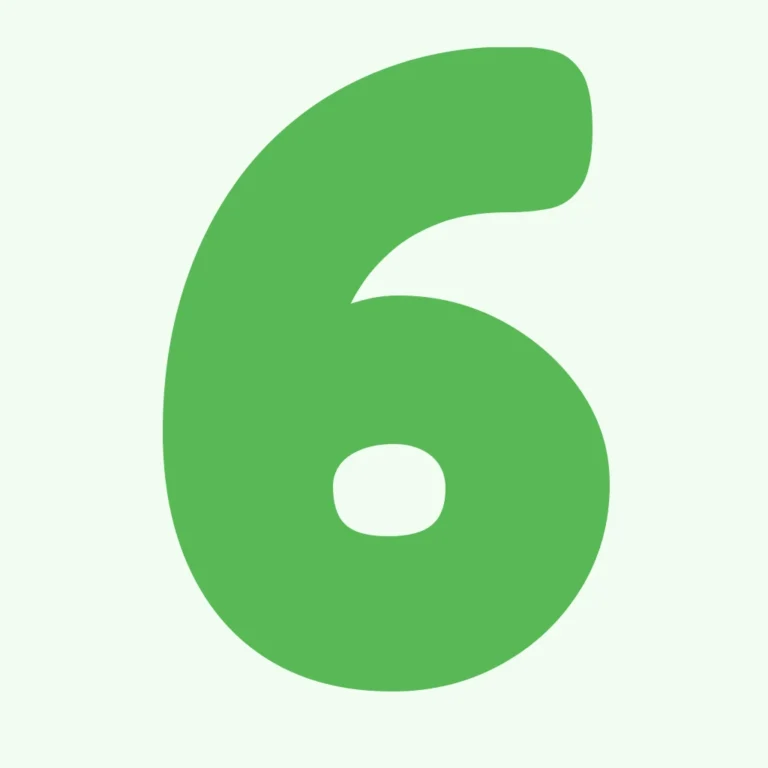 Number 6 Tracing