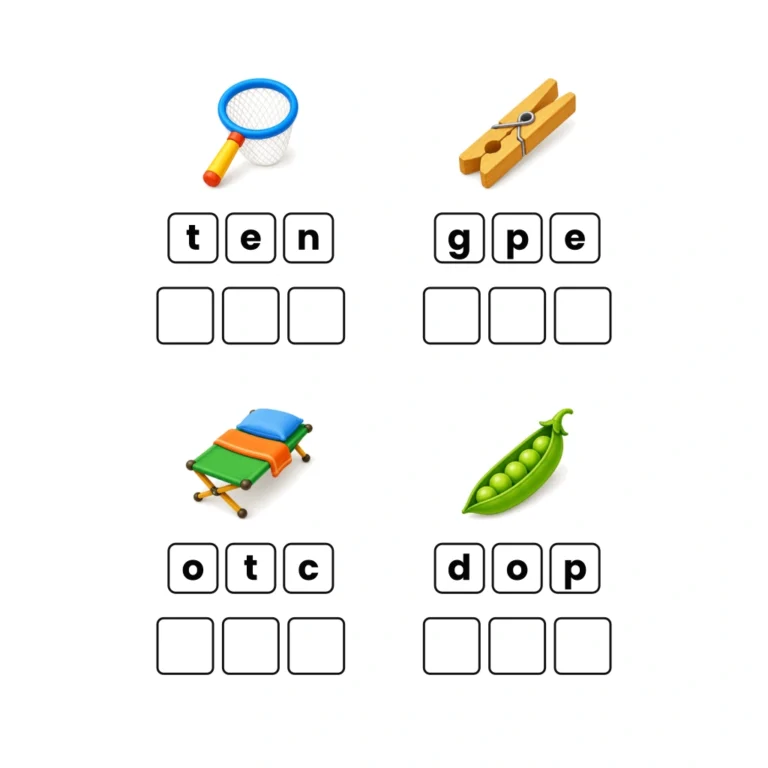 Short E and O CVC Word Builder