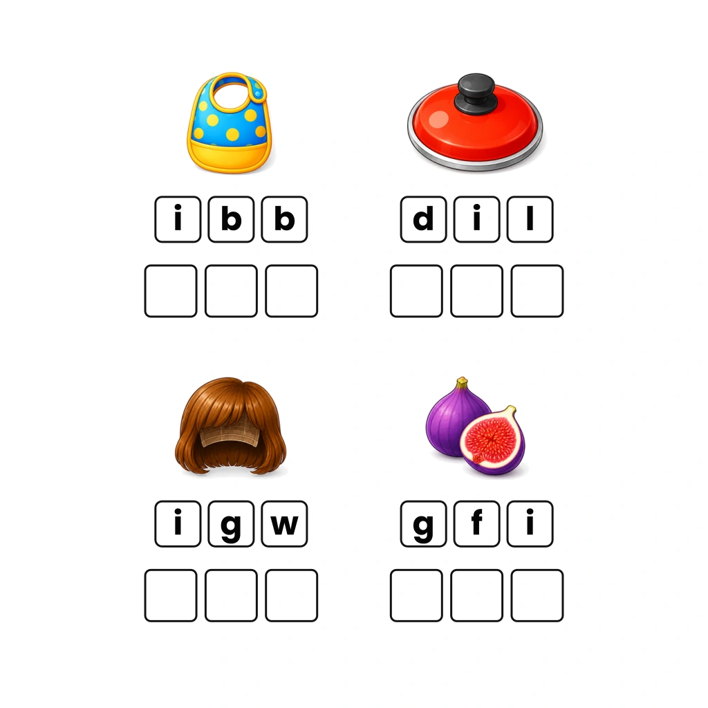 Short I CVC Word Builder