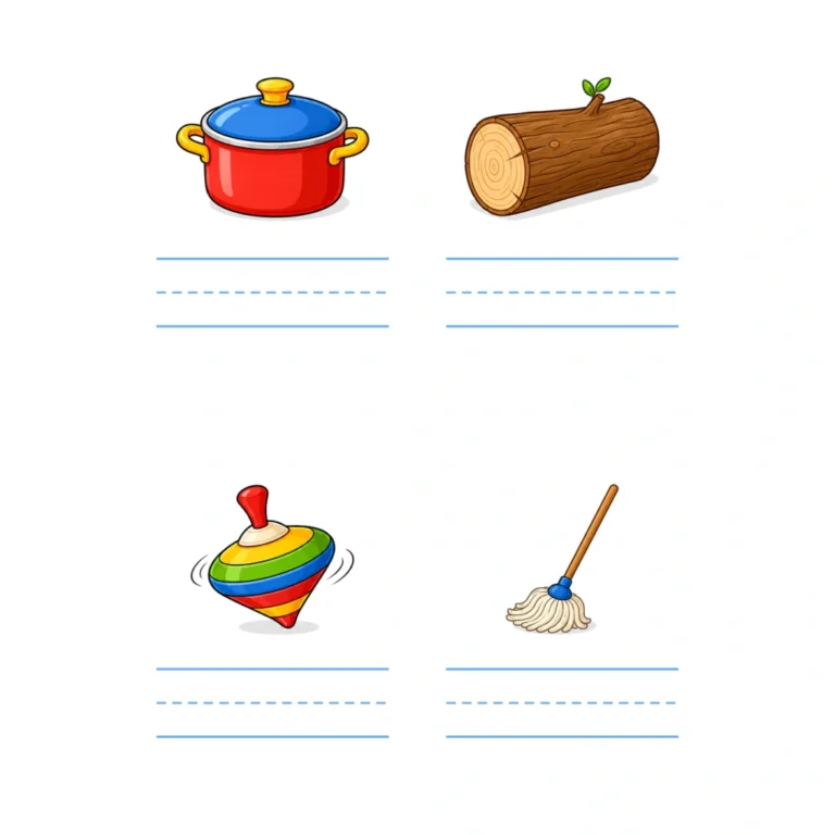 Short O Picture Word Writing